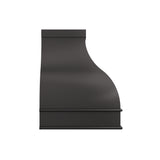 USA Black Minimal Stainless Steel Vent Hood with Custom Bell Shaped URHS-237