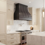 USA Black Minimal Stainless Steel Vent Hood with Custom Bell Shaped URHS-237