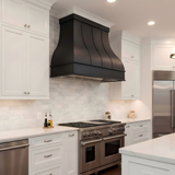 USA Black Minimal Stainless Steel Vent Hood with Custom Bell Shaped URHS-237