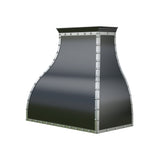 USA Black Stainless Steel Exhaust Hood with Artisan Rivets URHS-202
