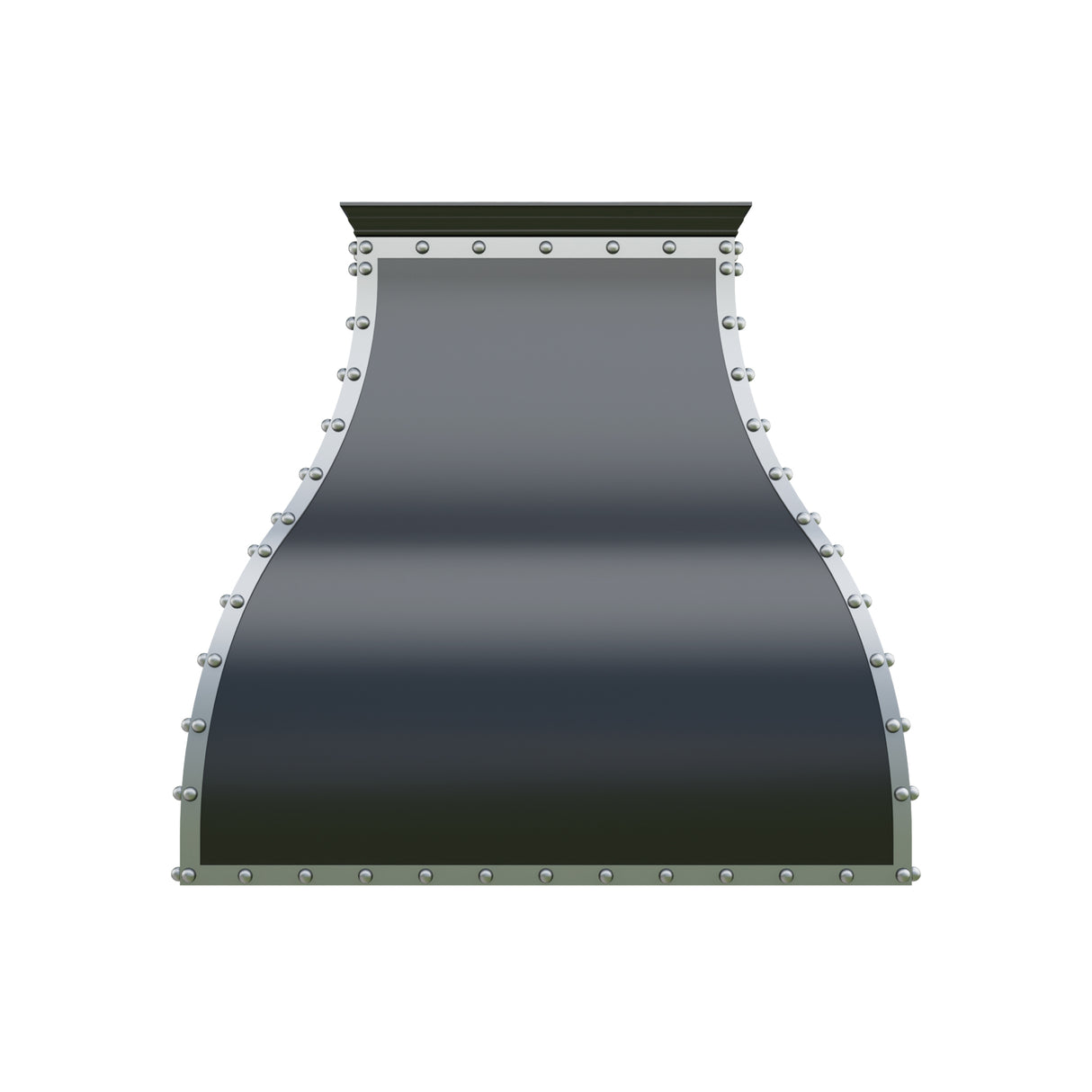 USA Black Stainless Steel Exhaust Hood with Artisan Rivets URHS-202
