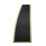 USA Black Stainless Steel Kitchen Hood Featuring Brass Straps URHS-162