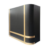 USA Black Stainless Steel Range Hood with Curved Box Shaped URHS-212