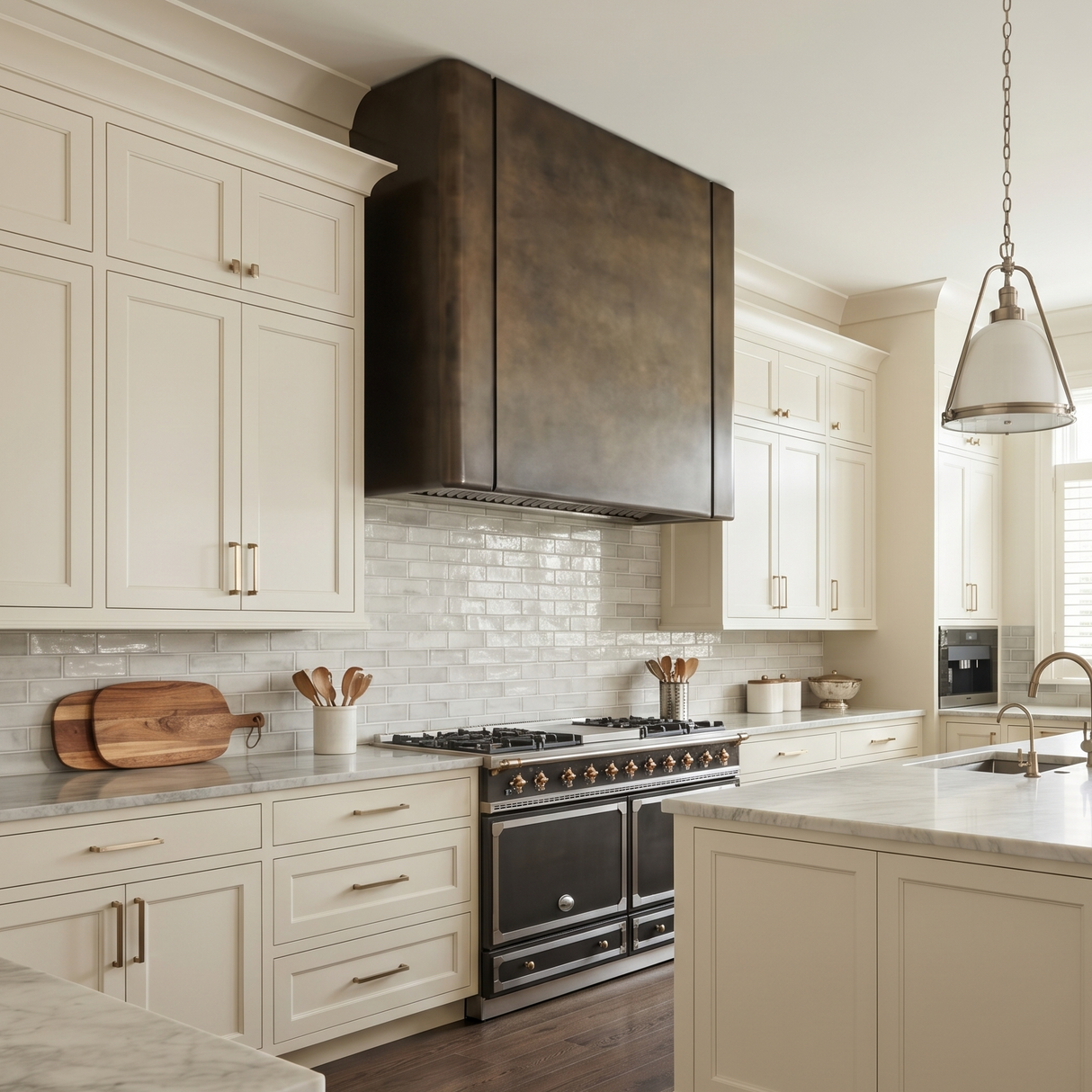 USA Box Custom Brass Range Hood with Non-direction Finish URHB-24