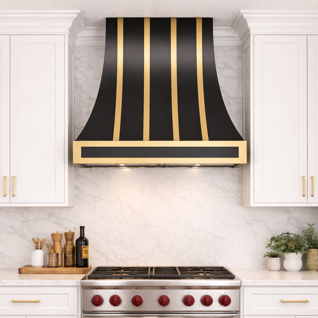 USA Califonia Black Stainless Steel Range Hood URHS-208