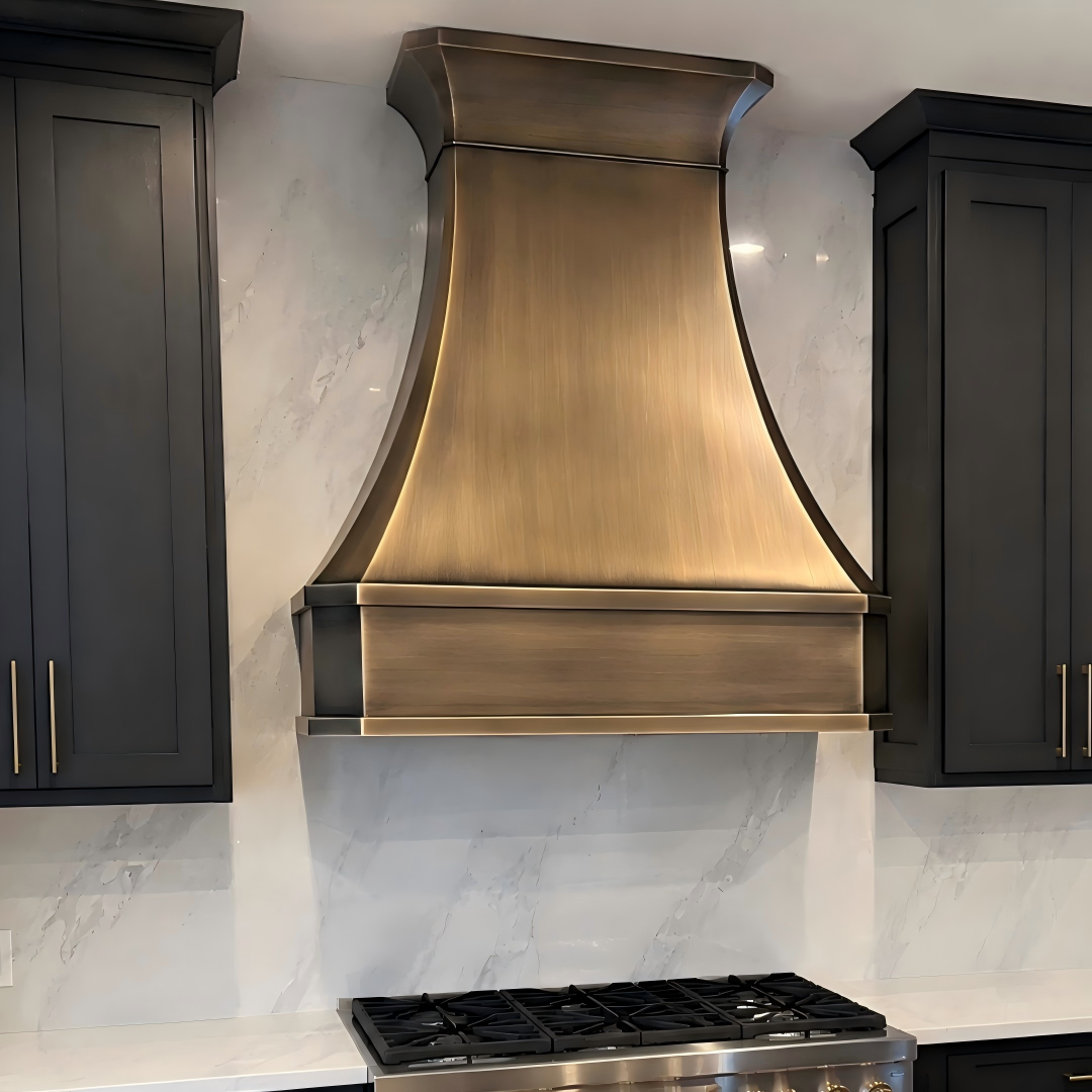 USA California Antique Brass Kitchen Hood URHB-45
