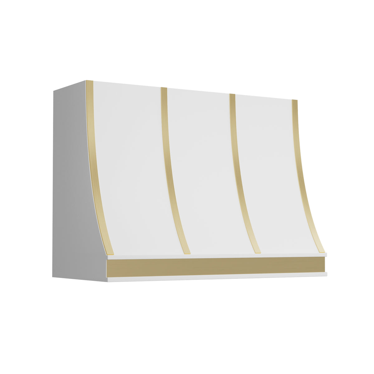 USA California Designer White Stainless Steel Stove Hood URHS-261