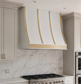 USA California Designer White Stainless Steel Stove Hood URHS-261