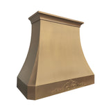 USA California Luxury Brass Range Hood with Decorative Pattern URHB-35