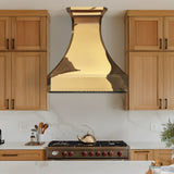 USA California Polished Brass Range Hood URHB-78