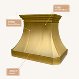 USA Chicago Artisan Brass Exhaust Hood URHB-164