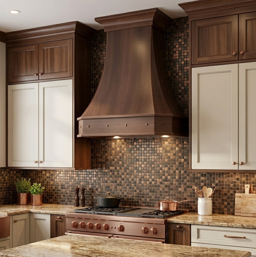 USA Classic Antique Copper Kitchen Hood URHC-92