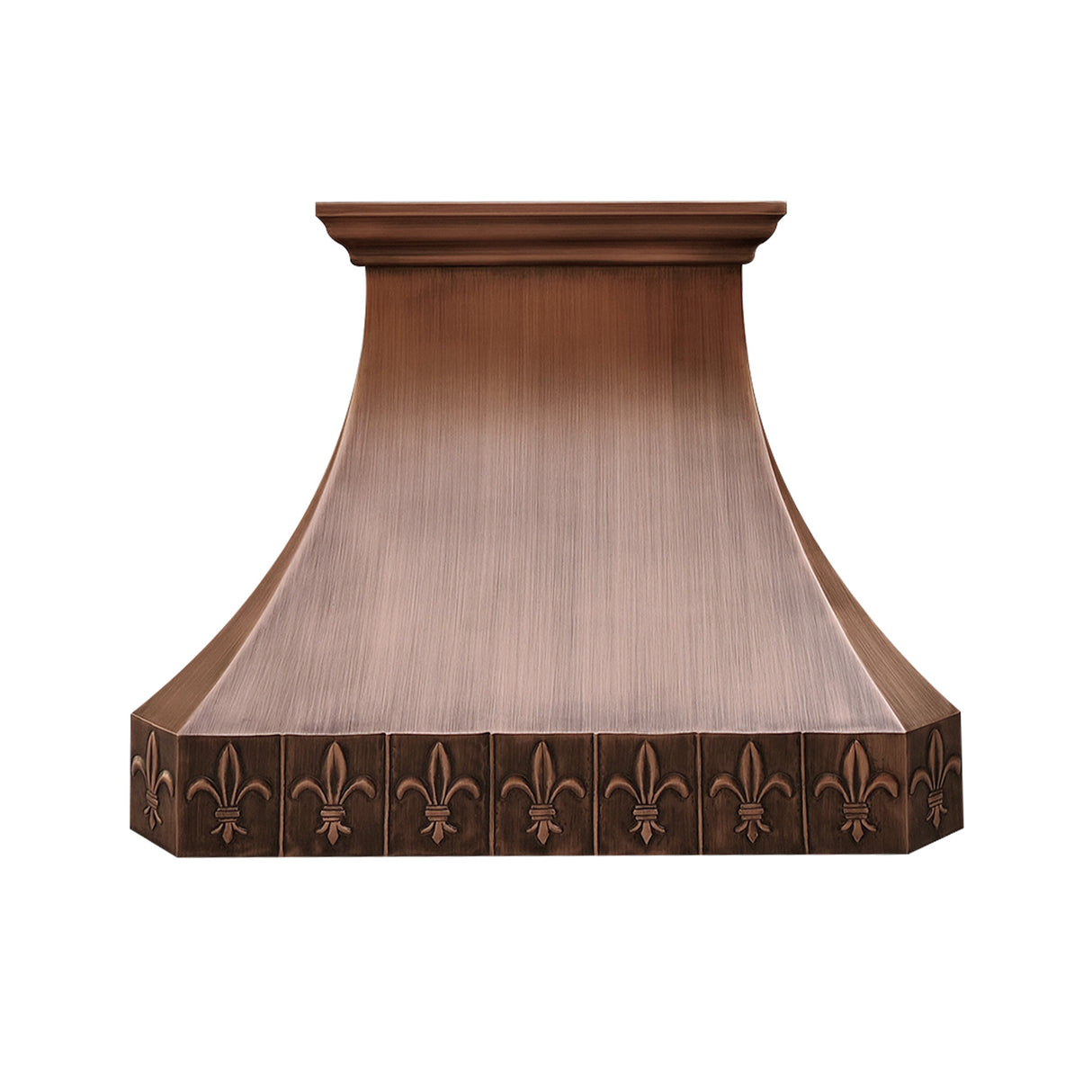 USA Classic Antique Copper Range Hood with Artisan Details URHC-32