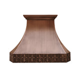 USA Classic Antique Copper Range Hood with Artisan Details URHC-32