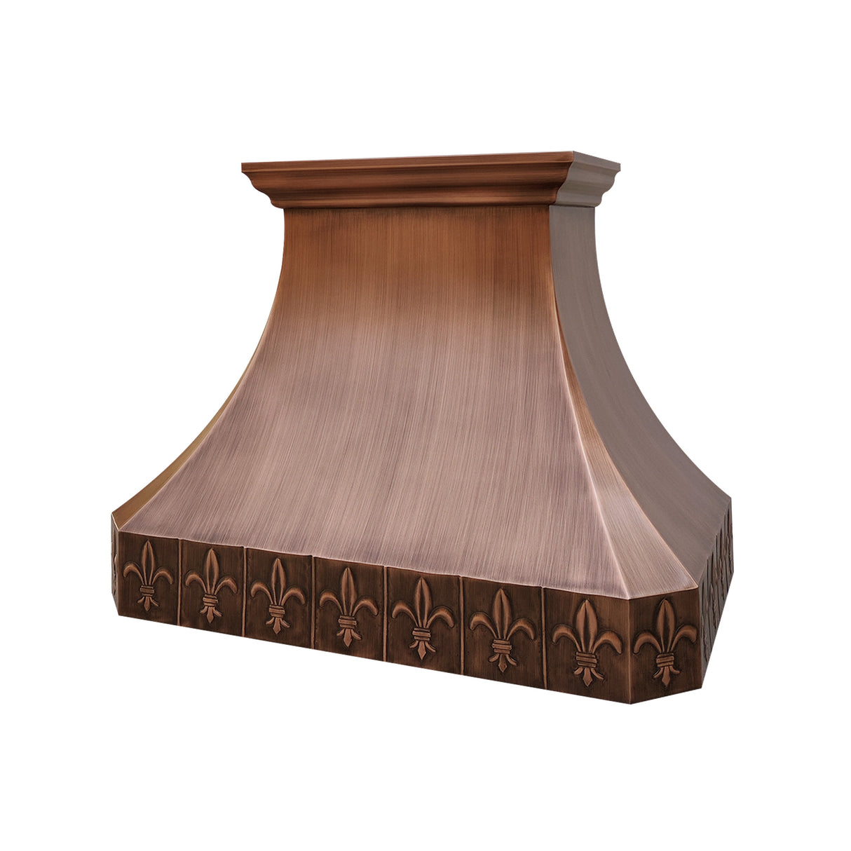 USA Classic Antique Copper Range Hood with Artisan Details URHC-32