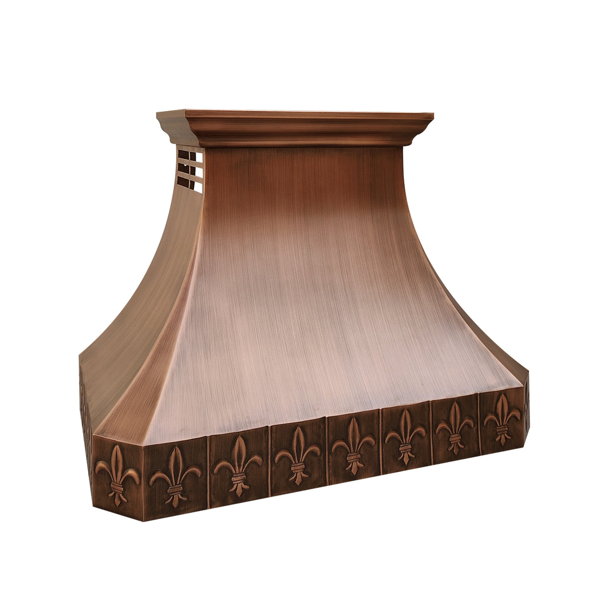USA Classic Antique Copper Range Hood with Artisan Details URHC-32
