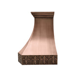 USA Classic Antique Copper Range Hood with Artisan Details URHC-32