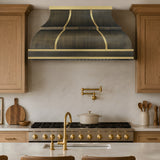 USA Classic Antique Handcrafted Brass Range Hood URHB-142
