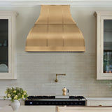 USA Classic Brass Exhaust Hood with Artisan Bell Shaped URHB-118