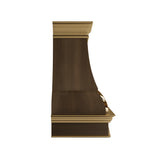 USA Classic Brass Kitchen Hood Featuring Polished Brass Straps URHB-94