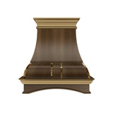 USA Classic Brass Kitchen Hood Featuring Polished Brass Straps URHB-94
