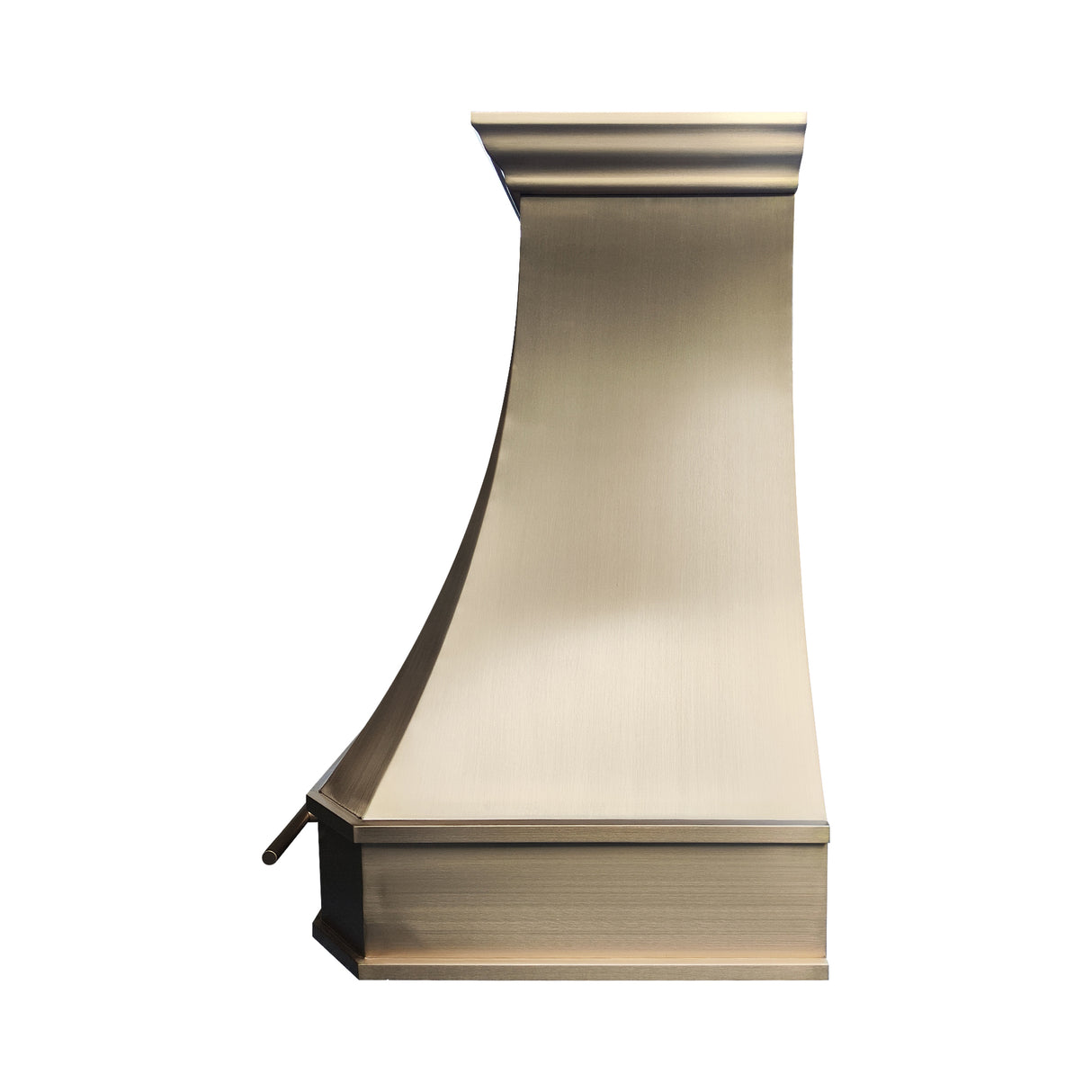 USA Classic Brass Range Hood Featuring Brass Pot Rack URHB-82