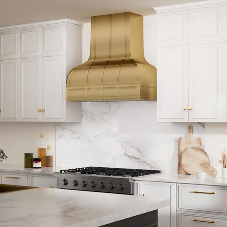 USA Texas Classic Brass Kitchen Range Hoods URHB-18