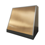 USA Classic Brass Range Hood with Stainless Steel Straps URHB-104