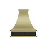 USA Classic Brass Stove Hood with Bronze Copper Apron URHB-112