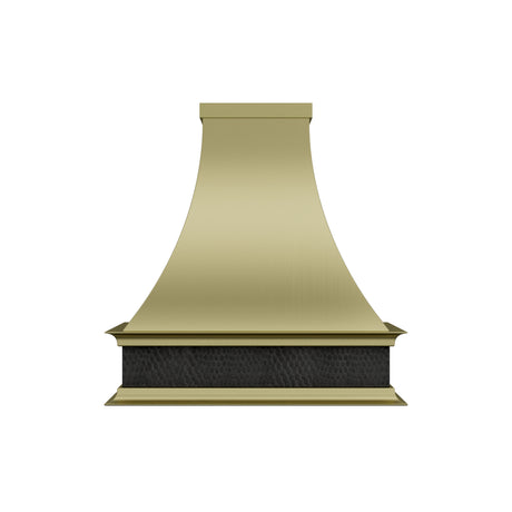 USA Classic Brass Stove Hood with Bronze Copper Apron URHB-112