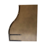 USA Classic Brass Vent Hood with Antique Brass Straps URHB-171