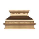USA Classic Brushed Brass Stove Hood with Custom Bell Shaped URHB-122