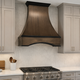 USA Classic Copper Exhaust Hood with Arch Apron URHC-108