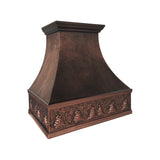 USA Classic Copper Vent Hood Featuring Designer Apron URHC-104