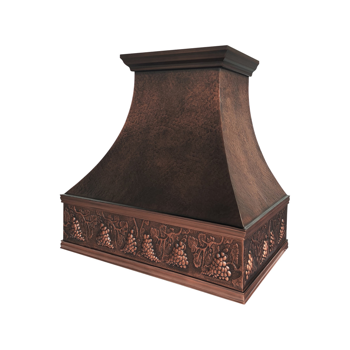 USA Classic Copper Vent Hood Featuring Designer Apron URHC-104
