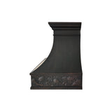 USA Classic Dark Antique Handcrafted Copper Vent Hood URHC-116