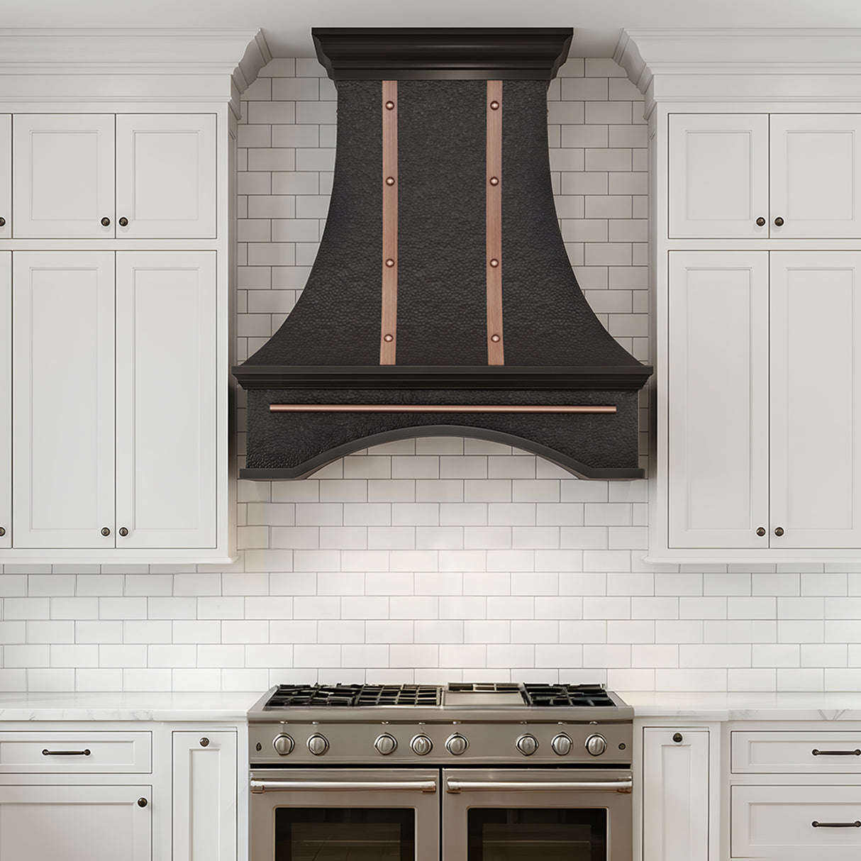 USA Classic Handcraft Copper Range Hood with Heavy Hammered Finish URHC-103
