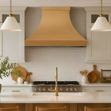 USA Classic Handmade Brushed Brass Custom Exhaust Hood URHB-137