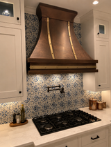 USA Classic Handmade Weathered Copper Kitchen Hood URHC-107