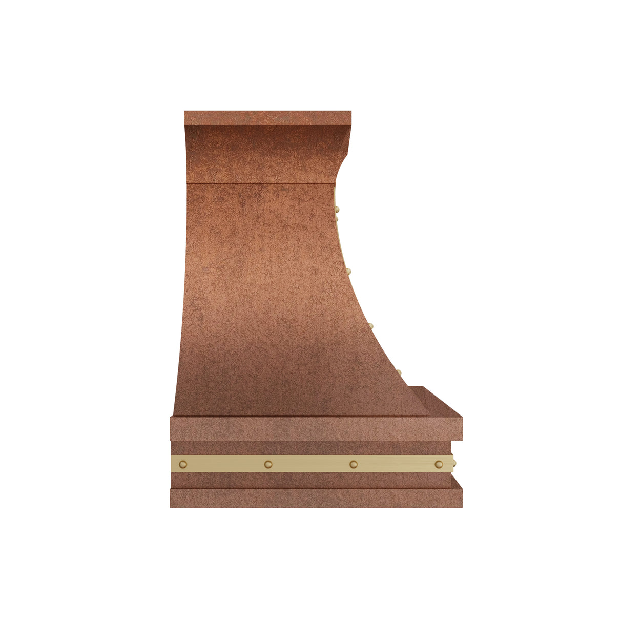 USA Classic Handmade Weathered Copper Kitchen Hood URHC-107