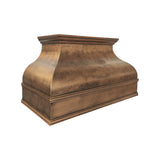 USA Classic Non-direction Antique Brass Vent Hood with Soft Hammered Finish URHB-145