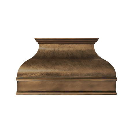USA Classic Non-direction Antique Brass Vent Hood with Soft Hammered Finish URHB-145