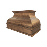 USA Classic Non-direction Antique Brass Vent Hood with Soft Hammered Finish URHB-145