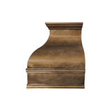 USA Classic Non-direction Antique Brass Vent Hood with Soft Hammered Finish URHB-145