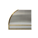 USA Classic Stainless Steel Range Hood with Polished Brass Straps URHS-195