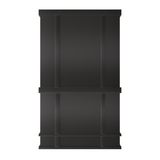 USA Custom Artisan Stainless Steel Vent Hood with Black Finish URHS-07