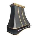 USA Custom Black Stainless Steel Metal Range Hood URHS-28