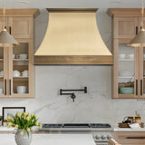 USA Custom Brass Range Hood with Artisan Curved Shaped URHB-77