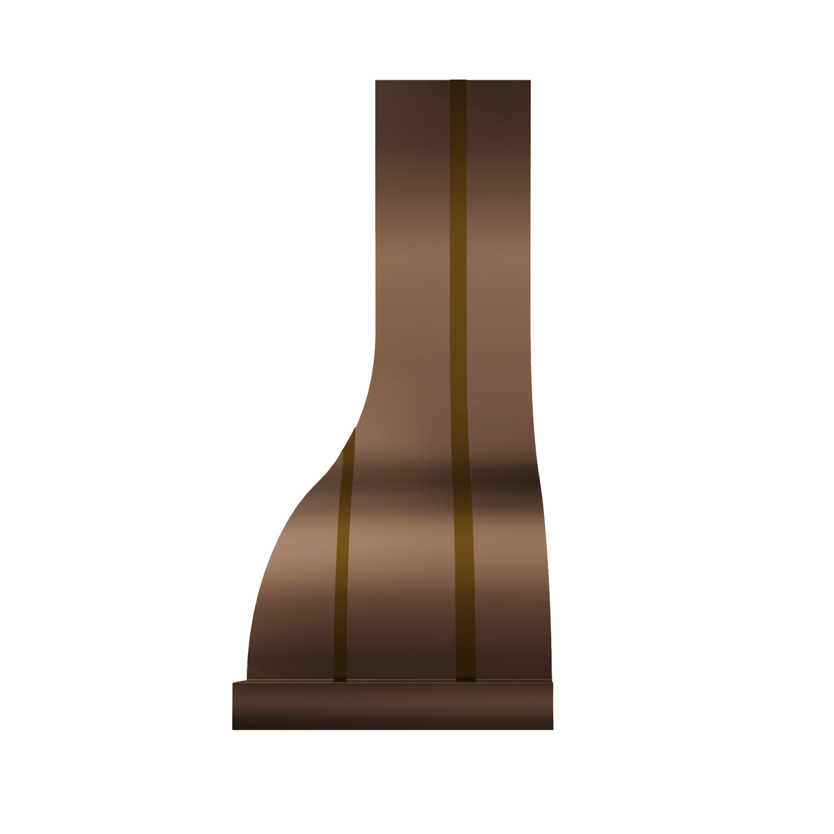 USA Designer Copper Kitchen Range Hood with Brass Straps URHC-25