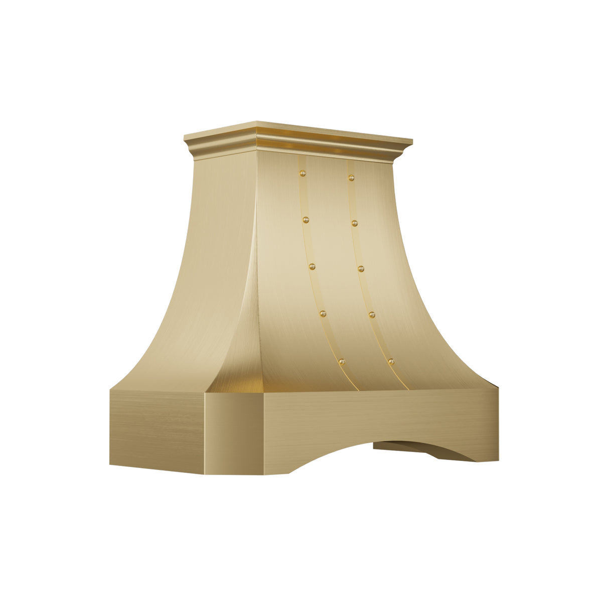 USA Custom Luxury Brass Range Hood with Arch Apron URHB-95